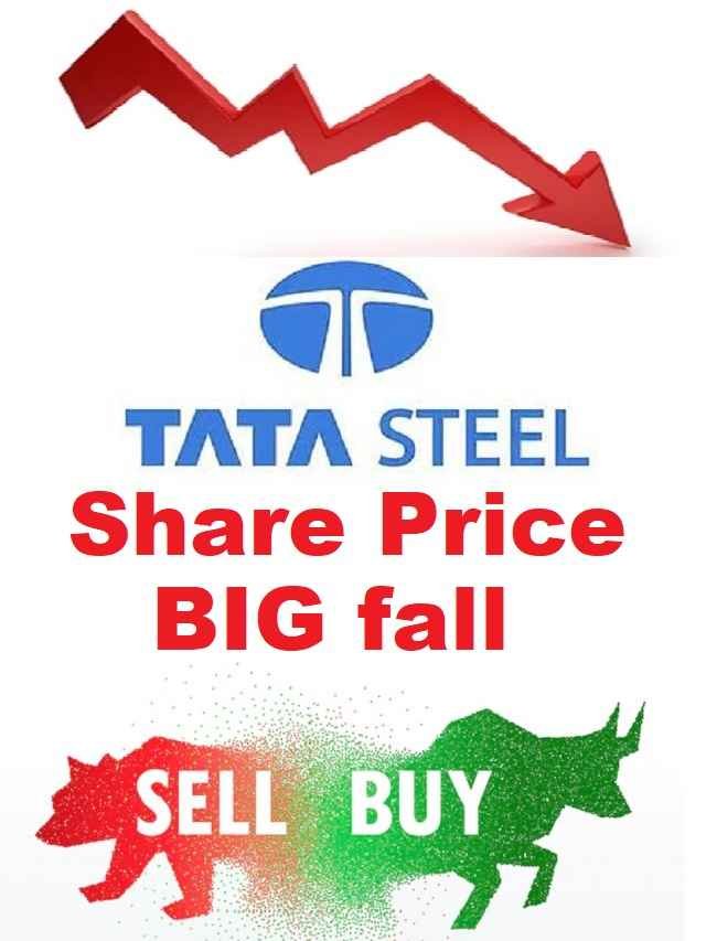 BIG fall in steel companies Shares! Tata Steel share price drops 14 Percent