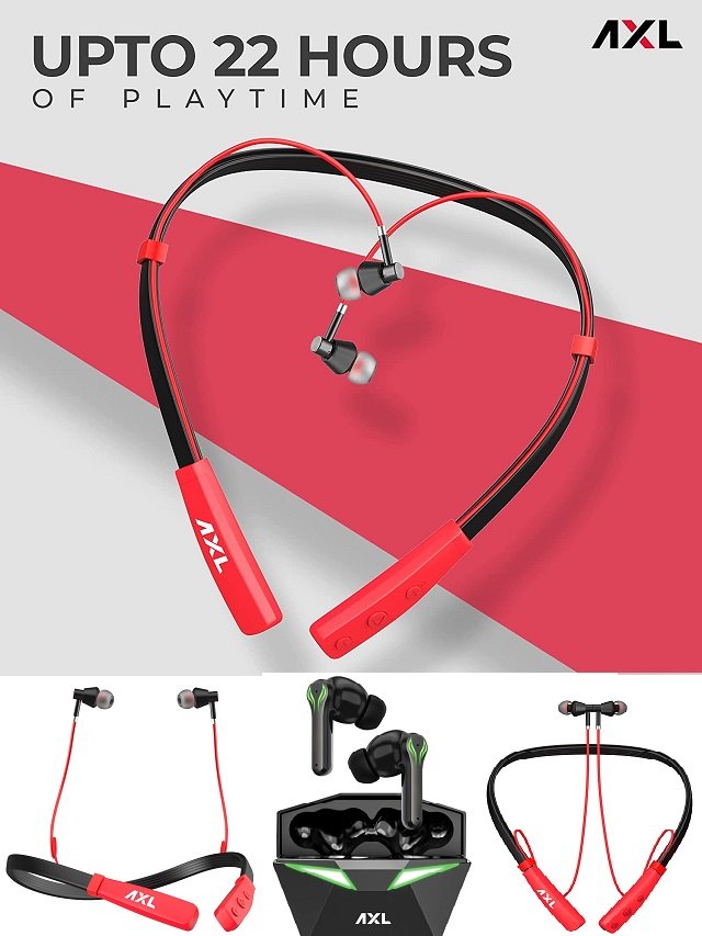 AXL ABN07 neckband Bluetooth headphones