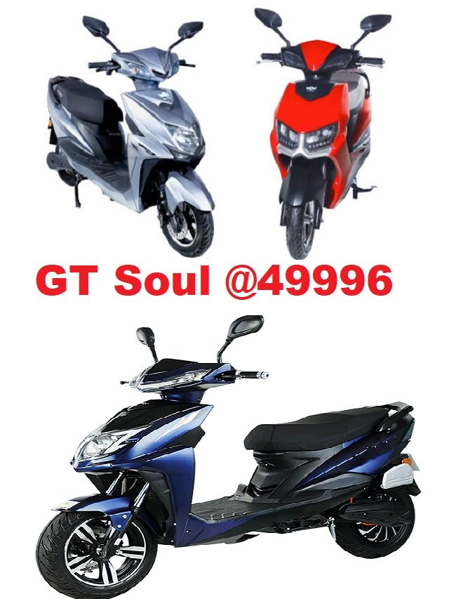 GT Soul Electric Scooter with 60 Km Range Launched, Price Under 50K