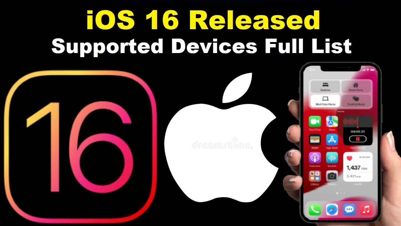iOS 16 Supported Devices List