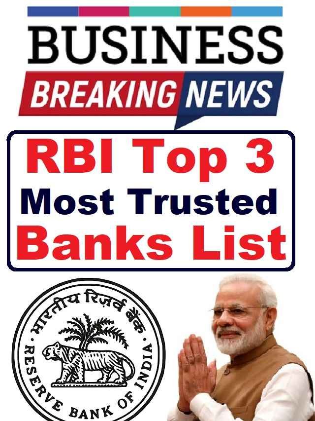 RBI D-SIBs List Most Trusted bank