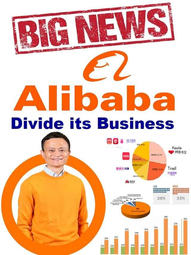 Alibaba Group will divide its business into 6 parts