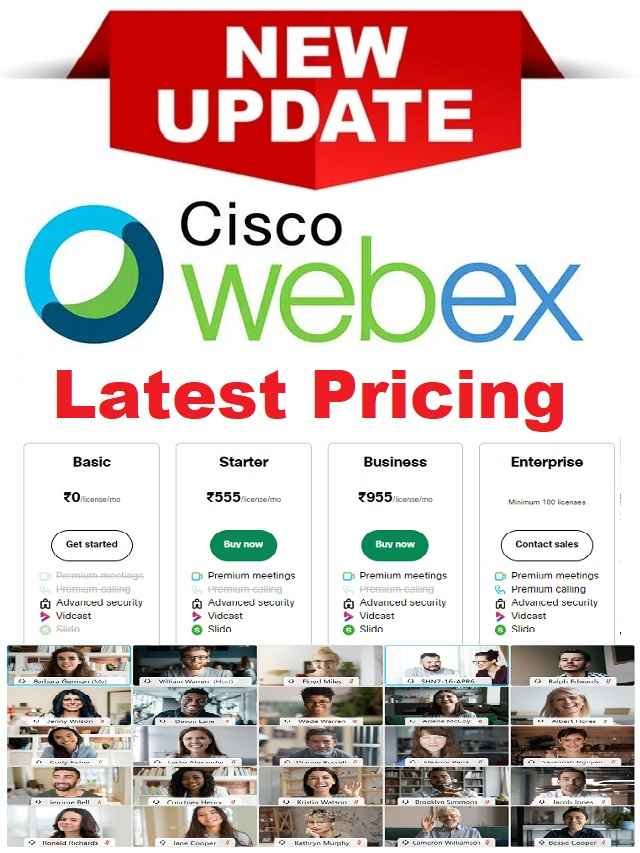 Cisco webex costs per user pricing plans