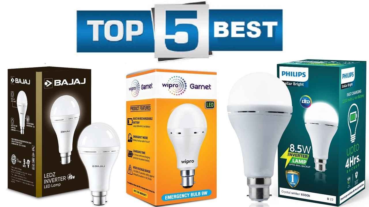 Bajaj PHILIPS Wipro Panasonic Best Rechargeable Emergency Inverter LED Bulb