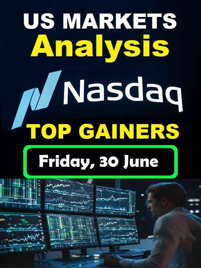 NASDAQ Top Gainers Friday, 30 June