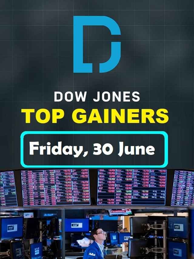 dow jones Top Gainers Friday, 30 June