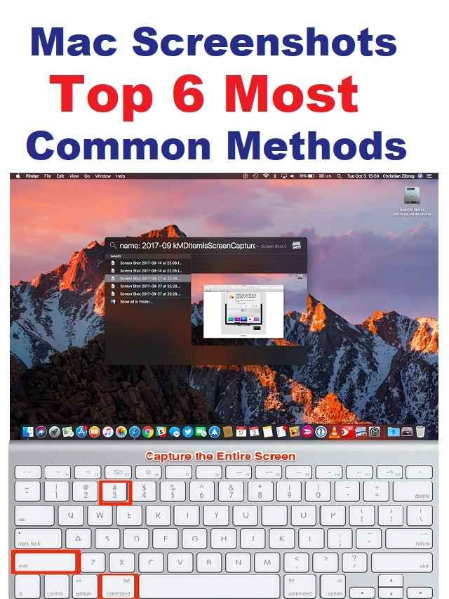 How to screenshots on Mac