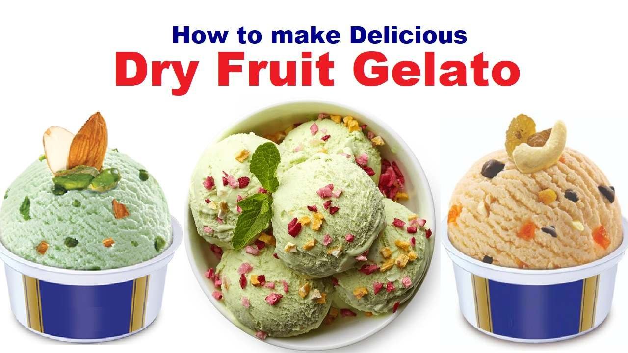 Dry Fruit Gelato Recipe