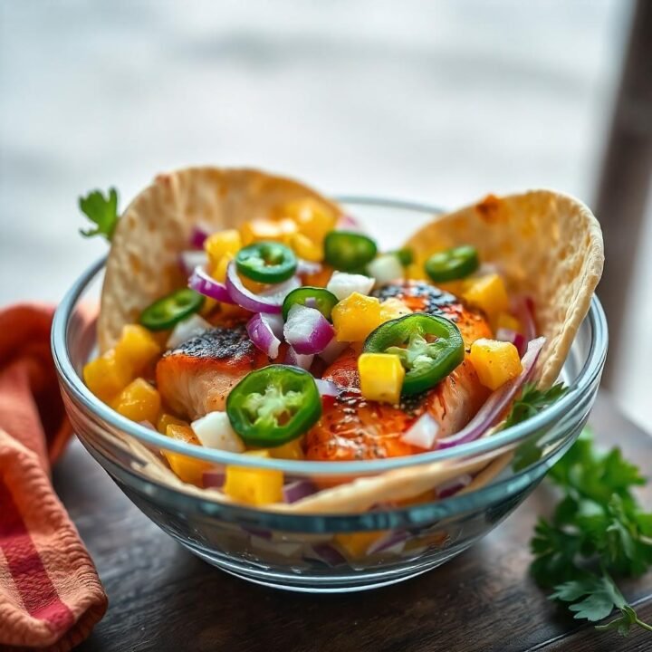 Fish Taco Bowl with Mango Salsa