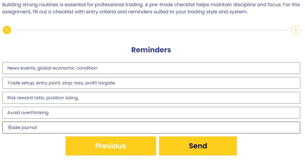 Bootcamp Trading Week assignment 3 Reminder