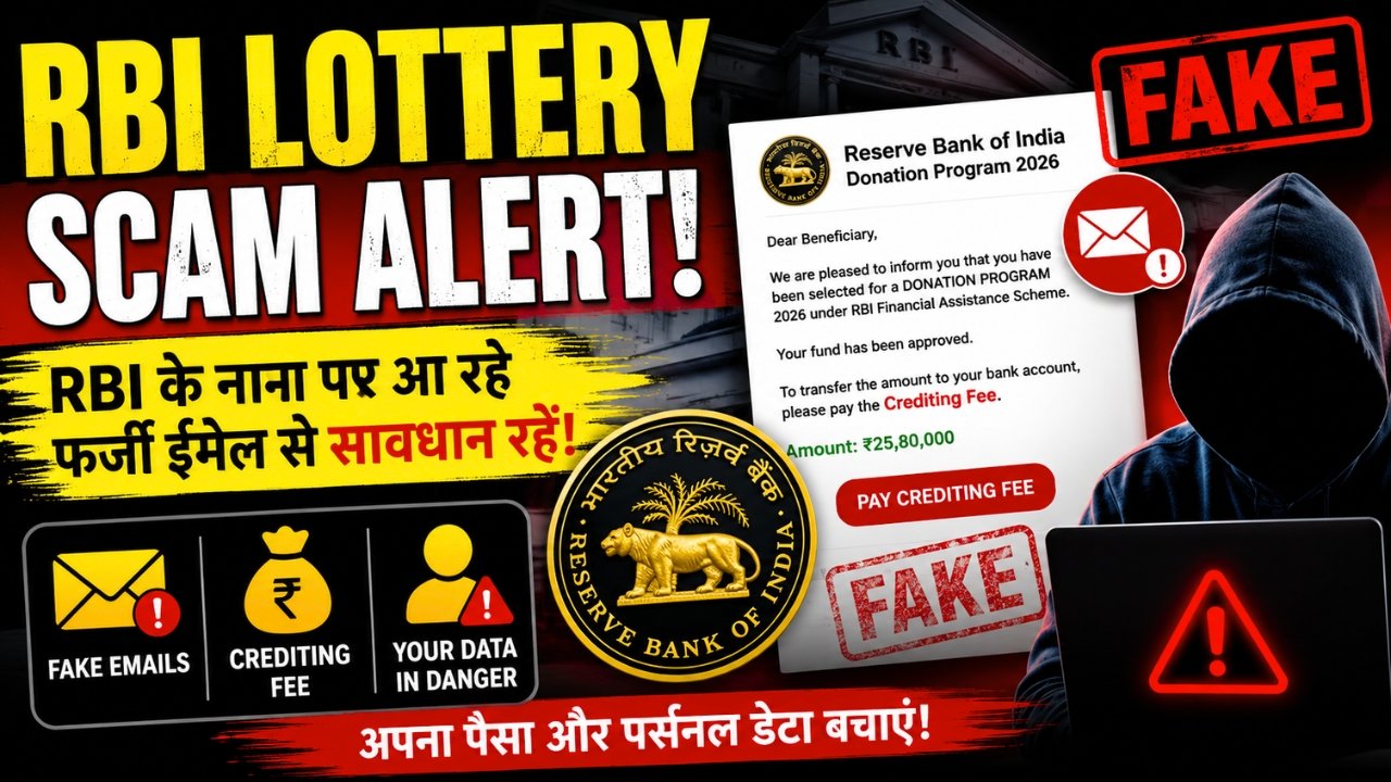 RBI Lottery Scam Alert: Fake Donation Emails Using RBI Name Target Indian Users